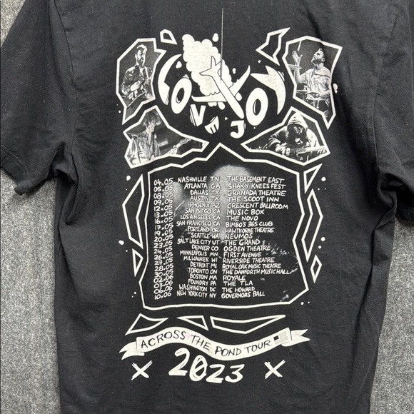 Love Joy Concert Black Short Sleeve Tee Minimalist Design 2023 - Picture 4 of 8